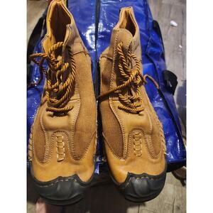 Salkin Men’s EU Size 46 Brown Leather Lace Up Trail Hiking Outdoor Boots